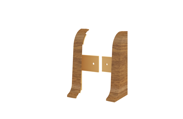 Заглушка SanFlex 533 Дуб жженый (скин уп 2 шт) Росмат												