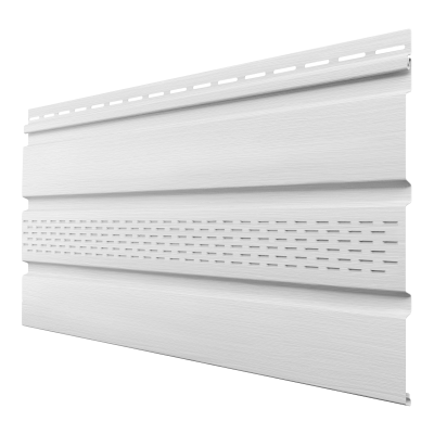 Софит, частично перфорированный ТН ОПТИМА жасмин (белый) 3м х 302мм