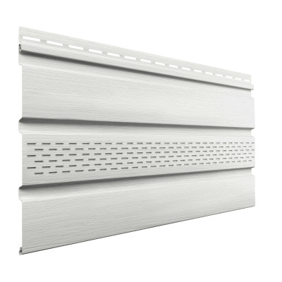 софит, частично перфорированный тн оптима жасмин (белый) 3м х 302мм