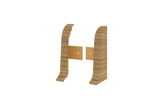 Заглушка SanFlex 508 Дуб темный (скин уп 2 шт) Росмат																			