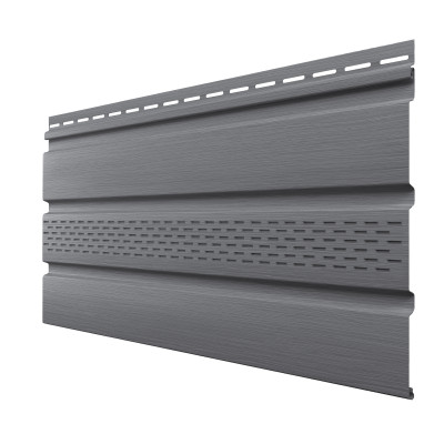 Софит, частично перфорированный ТН ОПТИМА графит 3м х 302мм