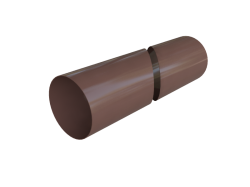 труба водосточная коричневая 4м  стандарт                                                                                       