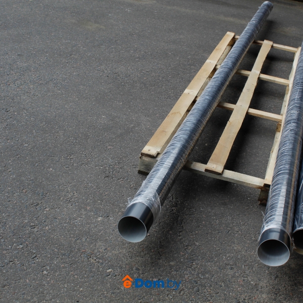 труба водосточная графит 3м элит