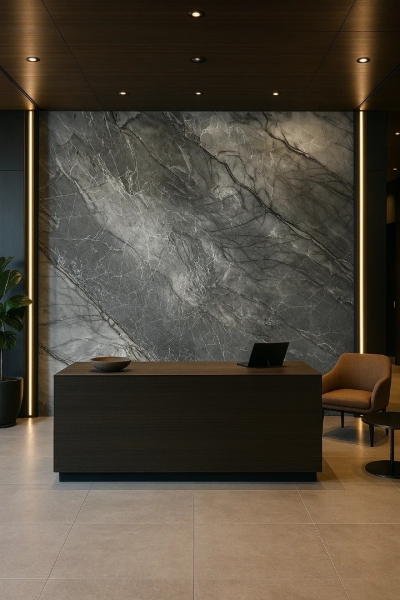 стеновая панель гибкий мрамор №6023 embossed