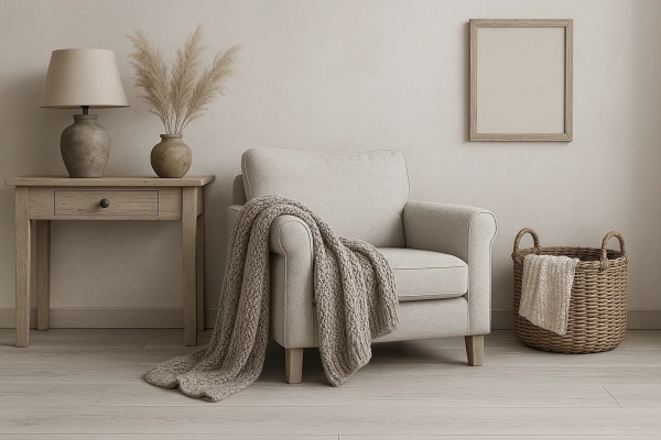 плинтус напольный крашенный пвх ultra line 704 кантри серый 2,2 м