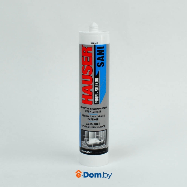 hauser sani герметик силиконовый санитарный белый 75352