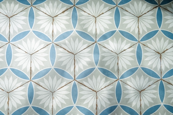 керамогранит ennface kaleidoscope blue matt 22х257 см