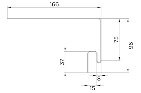 околооконная планка fineber extra acrylic могано