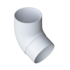 Колено трубы 45° белое Элит