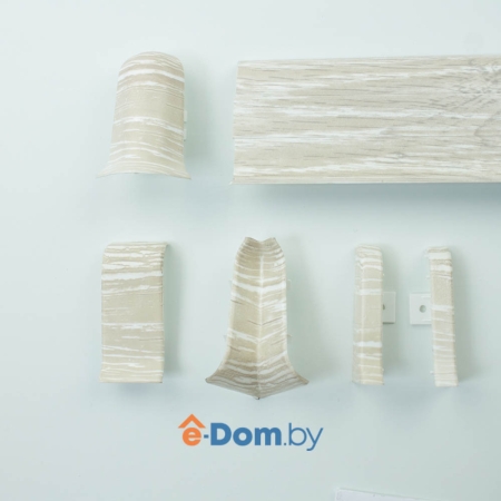 плинтус с кабель-каналом rico leo № 121 дуб вильно