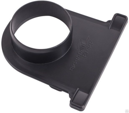 торцевая заглушка канала 110 с отводом черная 0,042м