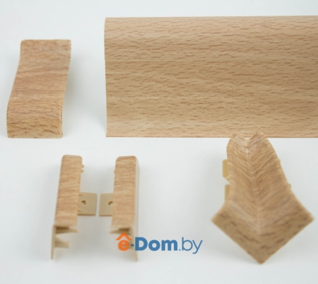 плинтус напольный rico leo № 130 бук благородный