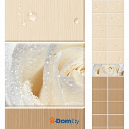 панель пвх юник капли росы бежевые 2,7м