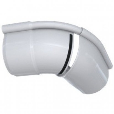 угол желоба 120°-145° белый элит