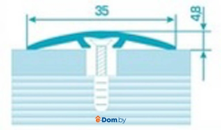 алюминиевый порог пс 04-3/043 бук кантри 1,8