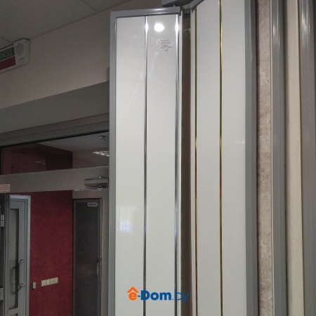 панель пвх 2-х секц. потолочная люкс декоруст серебро 3м