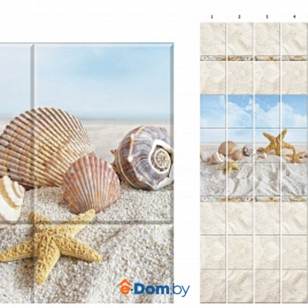 панель пвх юник песчаный пляж 2,7м