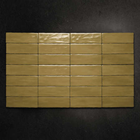 керамогранит ennface camelot hazel glossy 7,5х22,5 см