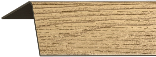 угол пвх с тиснением №165 дуб коньячный 40мм
