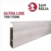 Плинтус напольный крашенный ПВХ Ultra line 708 Глэм 2,2 м