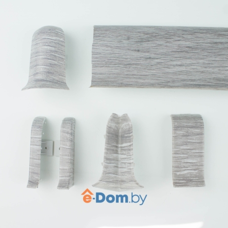 плинтус с кабель-каналом rico leo № 136 дуб грац