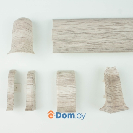 плинтус с кабель-каналом rico leo № 147 тополь ливадия