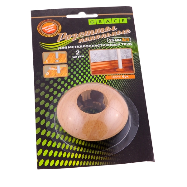 розетты напольные d-32мм бук (2шт.)