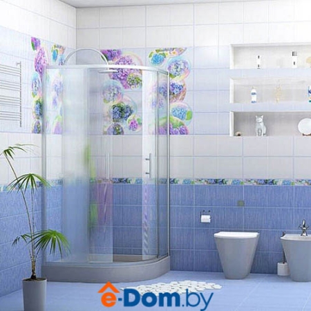 панель пвх юник алеста голубая