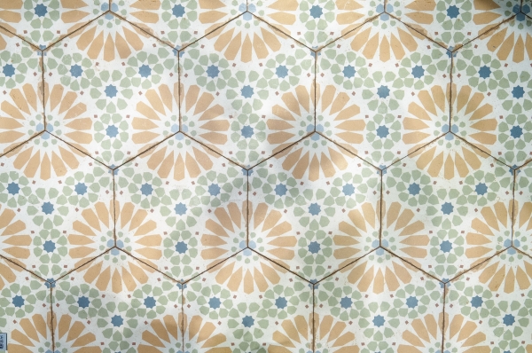 керамогранит ennface kaleidoscope green matt 22х257 см