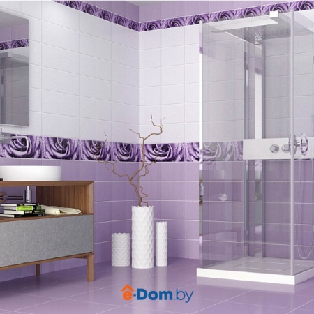 панель пвх юник капли росы фиолетовые 2,7м