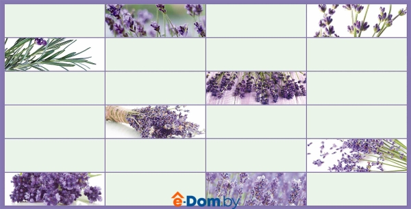 панель пвх грэйс плитка лиловая