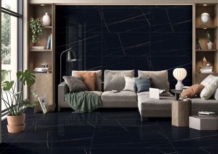 керамогранит ennface sahara noir high glossy 60х120 см