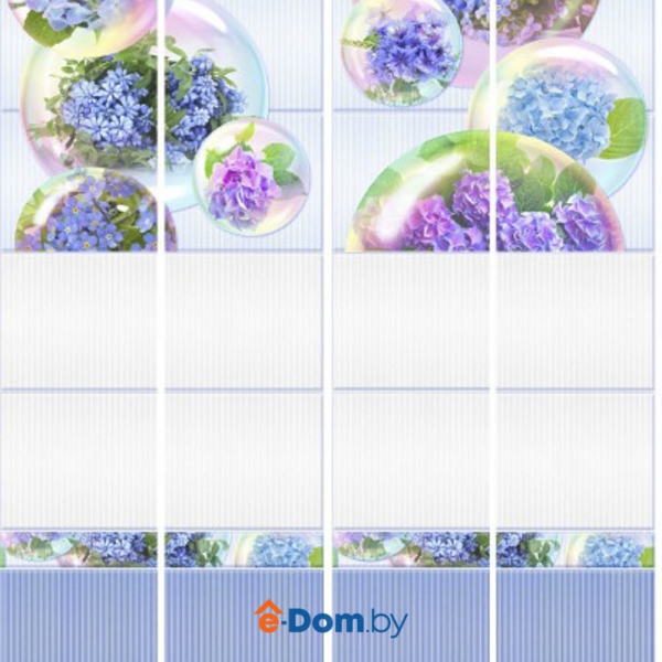 панель пвх юник алеста голубая