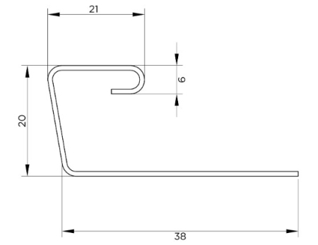 j-профиль fineber classic color слоновая кость