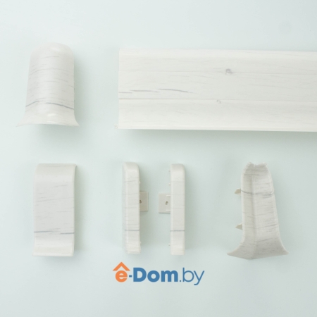 плинтус с кабель-каналом rico leo № 100 береза гатчинская