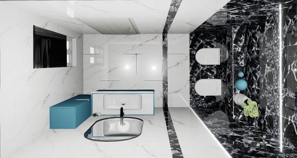 керамогранит ennface black moon high glossy 60х120 см