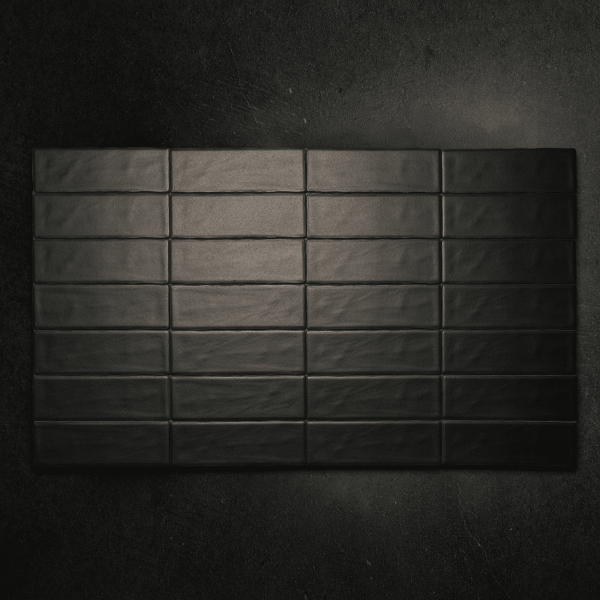 керамогранит ennface camelot charcoal matt 7,5х22,5 см