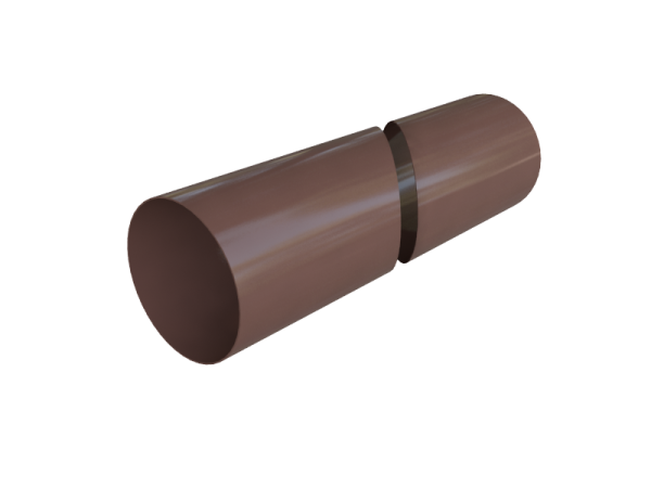 труба водосточная коричневая с муфтой 4м элит