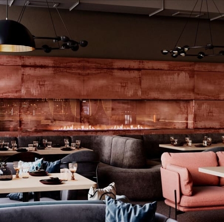 керамогранит ennface oxido copper carving 60х120 см