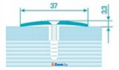 алюминиевый порог пс 03/084 дуб универсальный 0,9