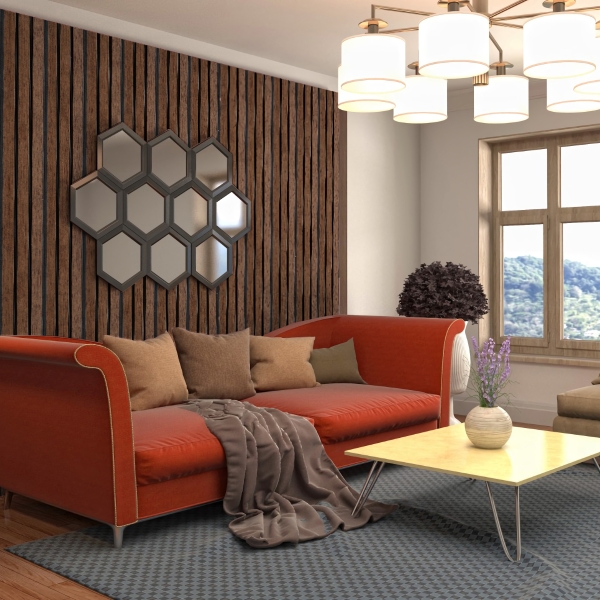 панель 3d rail grace вишня