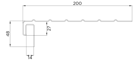 j-профиль с фаской fineber classic color белый