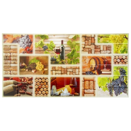 панель пвх грэйс граненый прямоугольник винный погребок