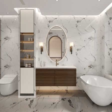 стеновая панель гибкий мрамор sanrelia uv marble № 8265