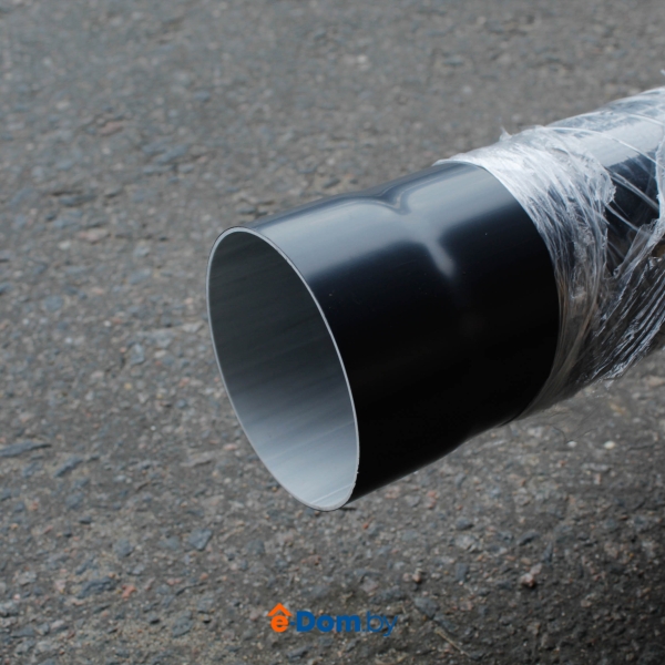 труба водосточная графит с муфтой 3м элит