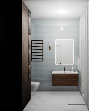 керамогранит ennface camelot grey glossy 7,5х22,5 см